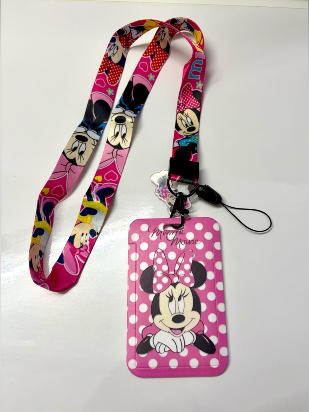 Minnie Mouse Pink ID & Key Holder